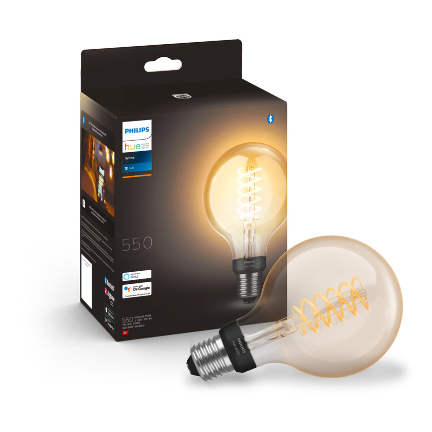 Philips Hue White Bombilla globo filament White E27 7W 550lm 8718699688882