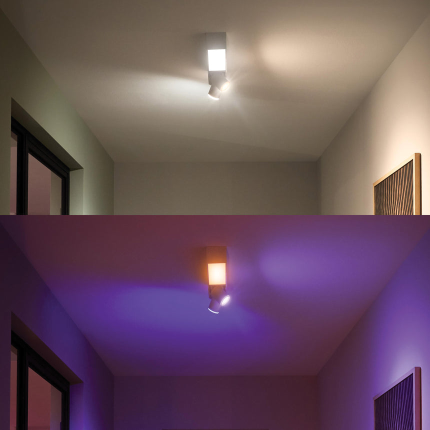 Philips Hue White and Color Ambiance Foco Centris blanco RGBW 11W 1630lm 8720169318373 - imagen 3