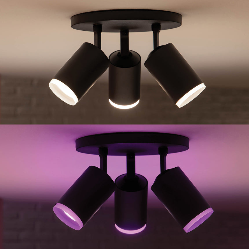 Philips Hue White and Color Ambiance Foco Fugato negro RGBW 4,2W 1200lm 8720169319332 - imagen 4