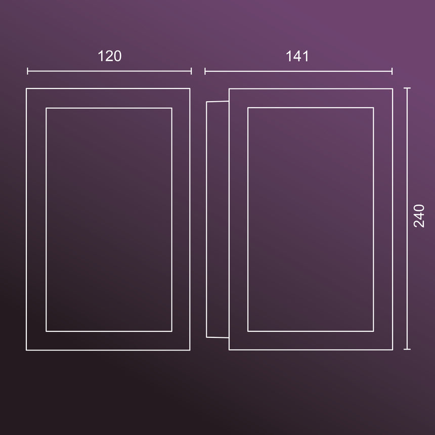 Philips Hue White and Color Ambiance Aplique de pared Impress negro RGBW 16W IP44 1745930P7 - imagen 7