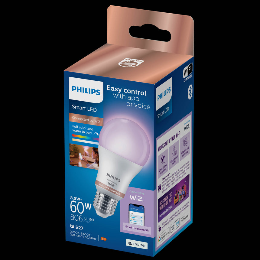Bombilla LED Philips Gekleurd A60 8,5W E27 806lm 170933