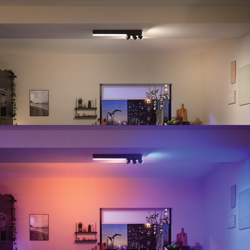 Philips Hue White and Color Ambiance Foco Centris negro RGBW 36W 5060930P7 350lm - imagen 4