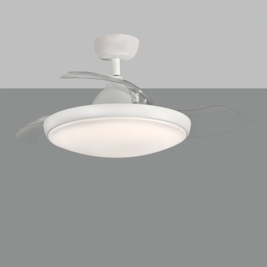 ACB Zonda White LED + DC Ceiling Fan with Dimmable Remote Control V25144232B