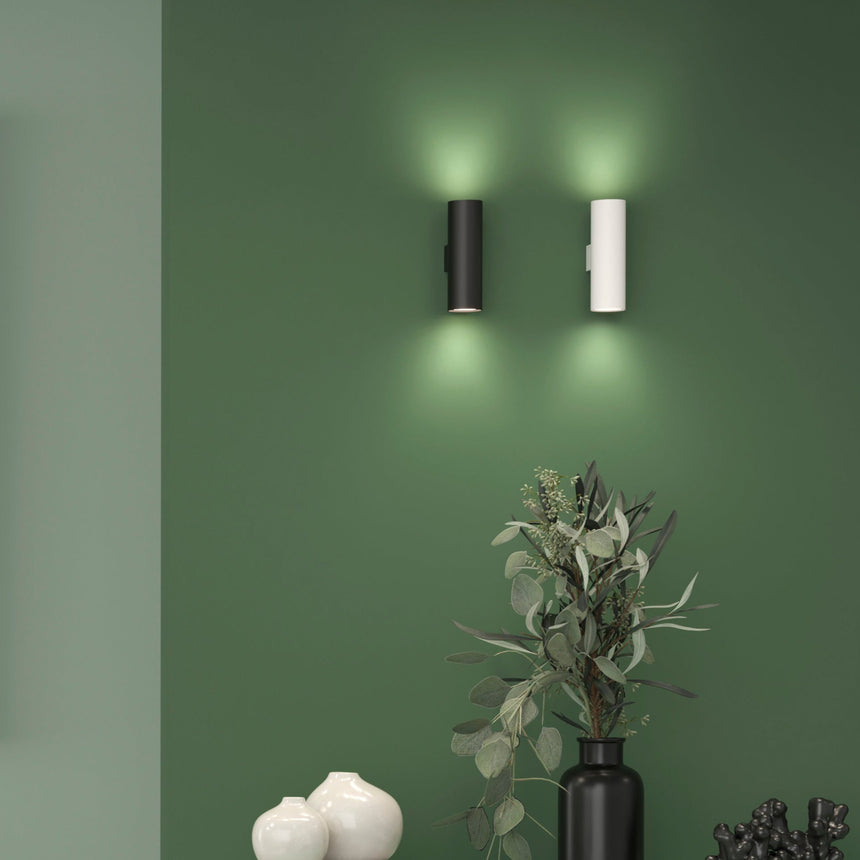 ACB Zoom Aplique Negro Texturado GU10 2x8W A37640N