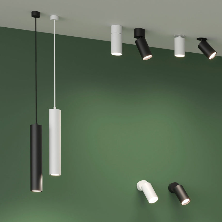 ACB Zoom Lámpara de techo colgante LED blanco texturado GU10 8W C37640B