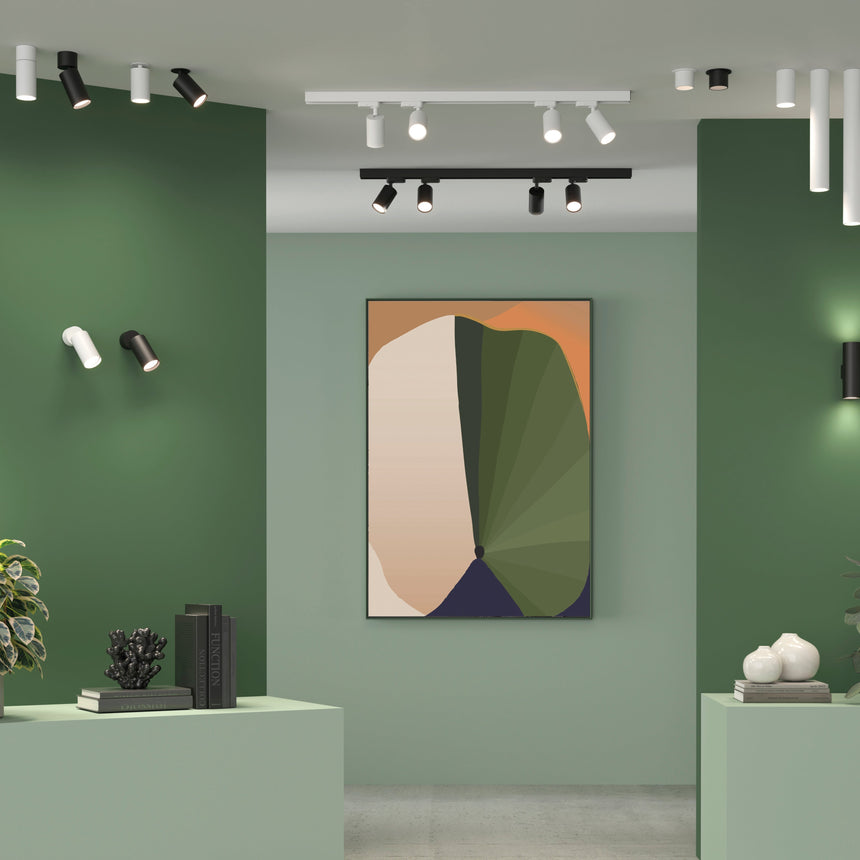 ACB Zoom Ceiling Light 3764/10 Textured White, LED GU10 8W, P37640B