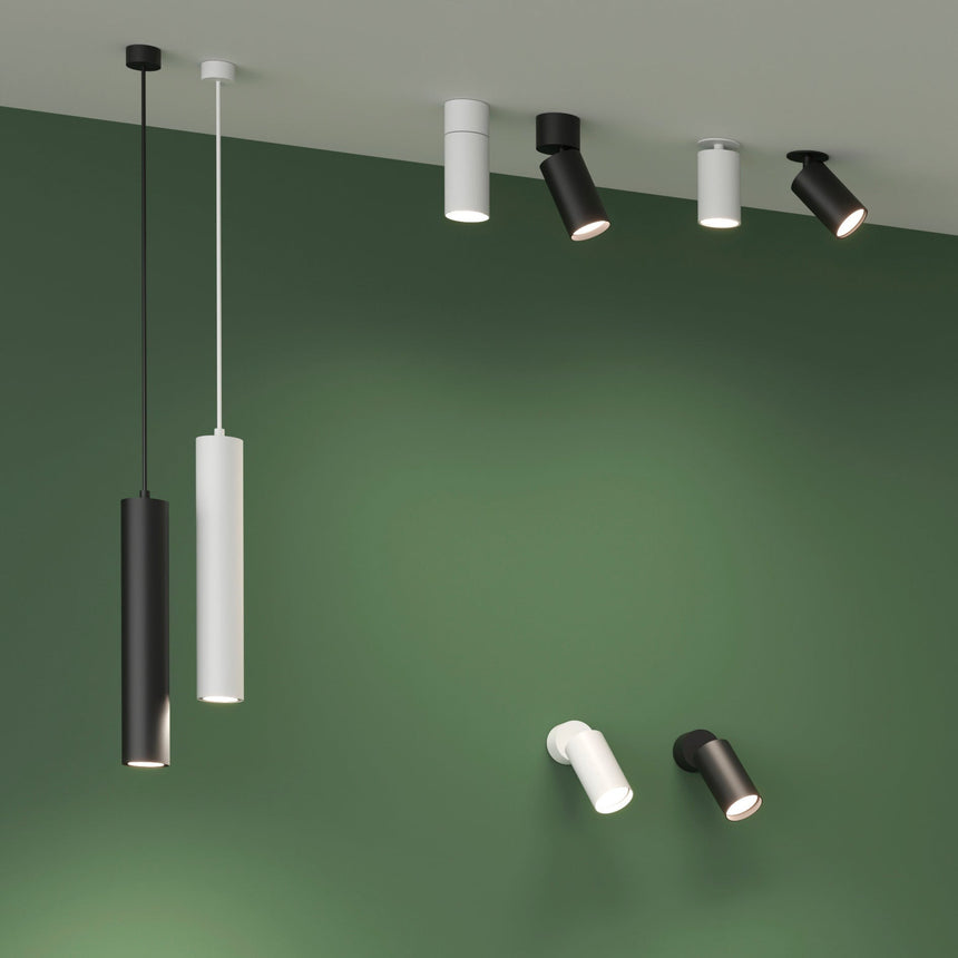 ACB Zoom Lámpara de techo colgante Negro Texturado GU10 8W C37640N