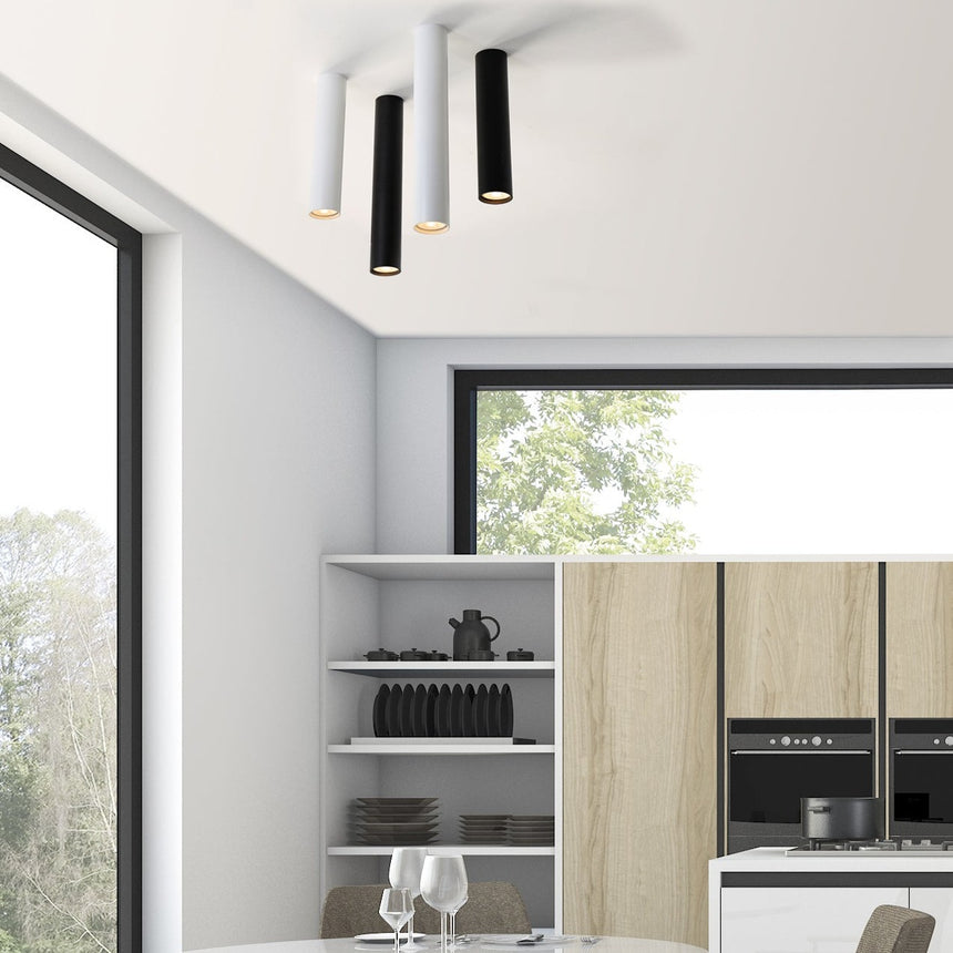 ACB Zoom Ceiling Light 3764/45 Textured Black, LED GU10 8W, P37642N