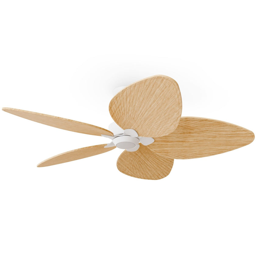 Ventilador de techo con luz Sulion Alma 132cm LED blanco y madera clara motor DC CCT — vista 4