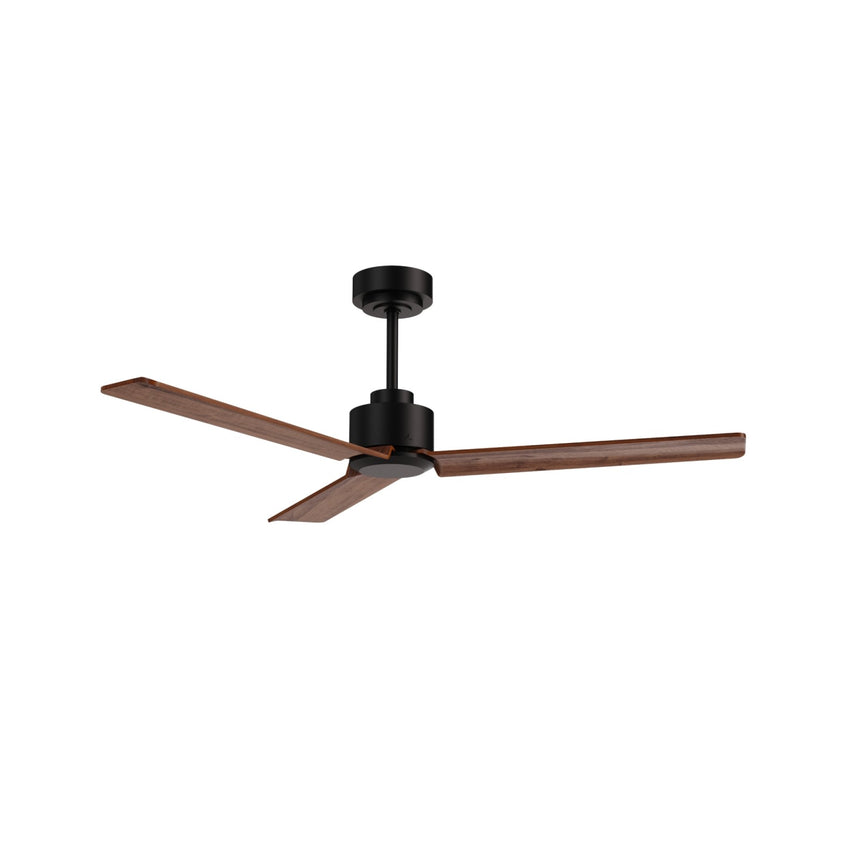 Ventilador de techo Sulion Anne negro, mate, palas madera oscura 2247540