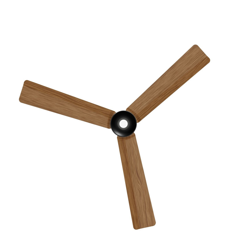 Ventilador de techo con luz Sulion Anne 127cm LED gris grafito y madera media motor DC — vista 5