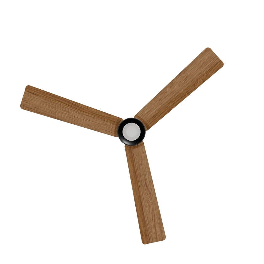 Ventilador de techo con luz Sulion Anne 127cm LED gris grafito y madera media motor DC — vista 5