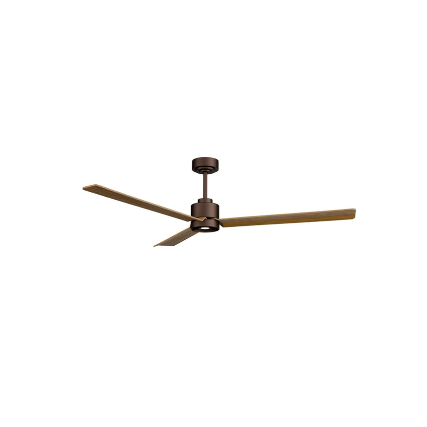 Ventilador de techo Sulion Anne marrón oxidado, mate, palas madera media 2246635