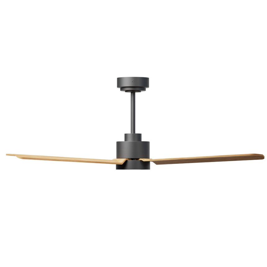 Ventilador de techo con luz Sulion Anne 127cm LED gris grafito y madera media motor DC — vista 3