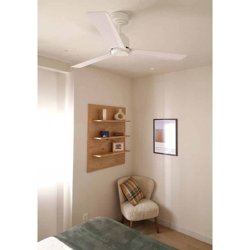 Ventilador Sulion Anne M blanco palas blancas sin luz