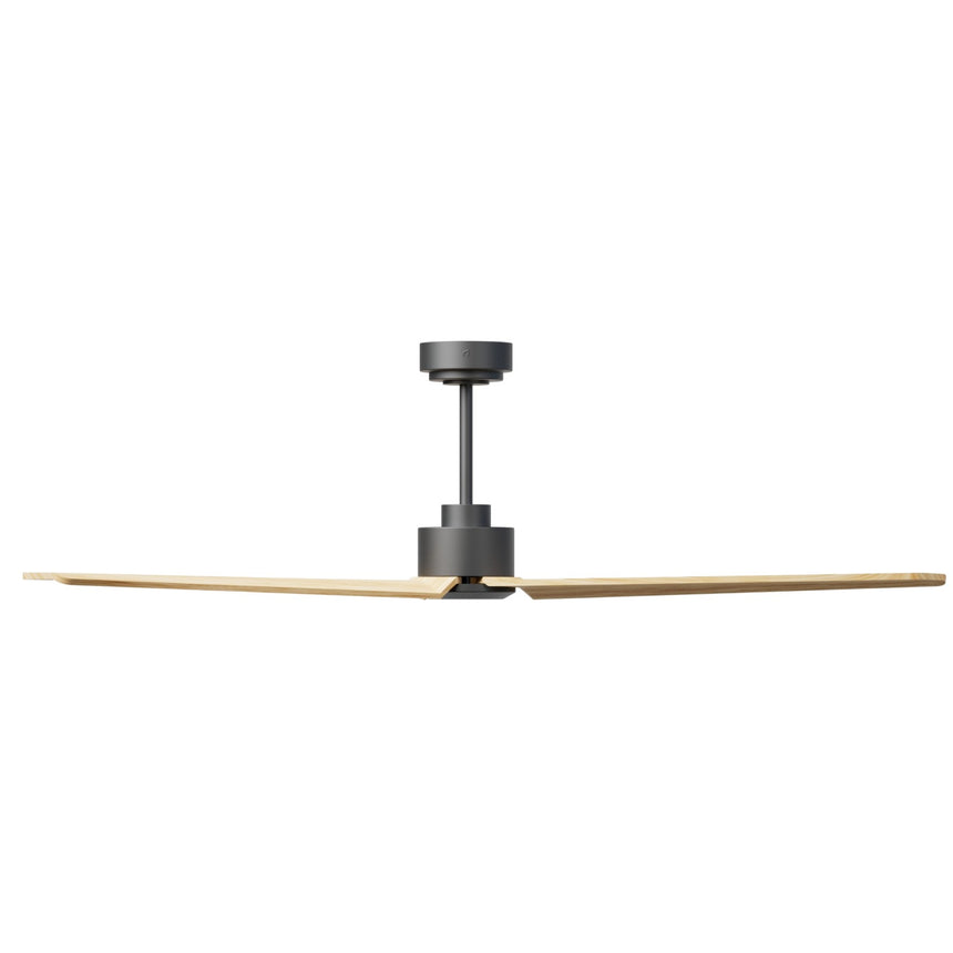 Ventilador de techo Sulion Anne grafito, mate, palas madera clara 2245331