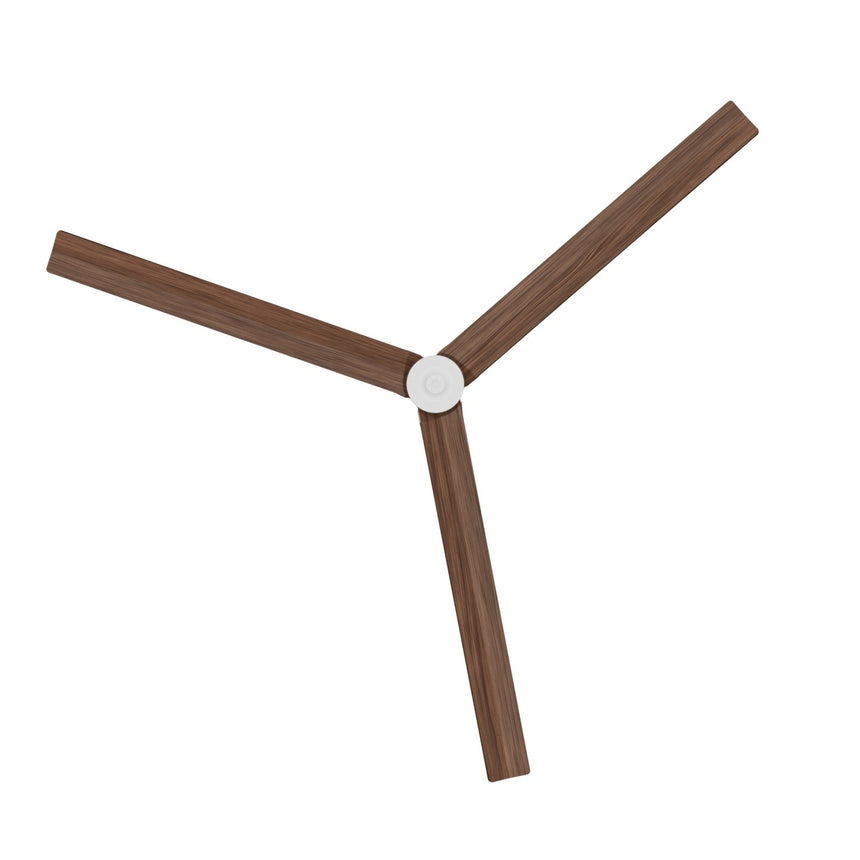 Ventilador de techo con luz Sulion Anne 220cm LED blanco y madera oscura motor DC CCT — vista 3