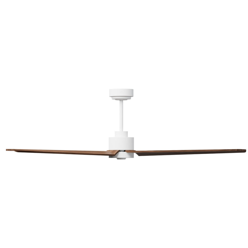 Ventilador de techo con luz Sulion Anne 160cm LED blanco y madera oscura motor DC CCT — vista 3