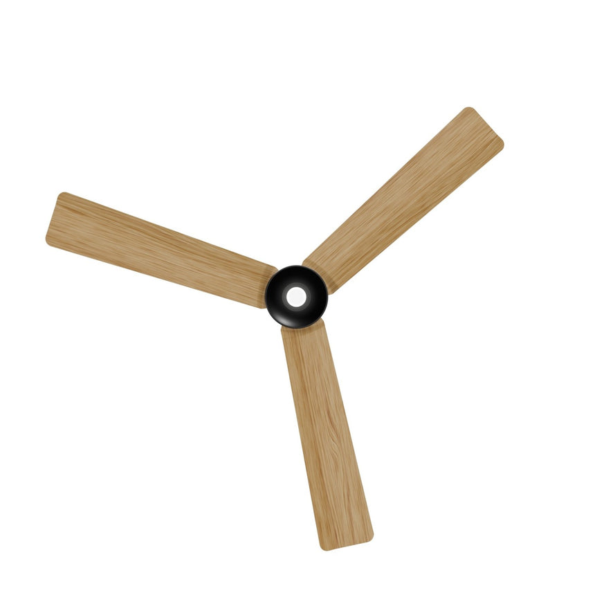 Ventilador de techo con luz Sulion Anne 127cm LED gris grafito y madera clara motor DC — vista 5