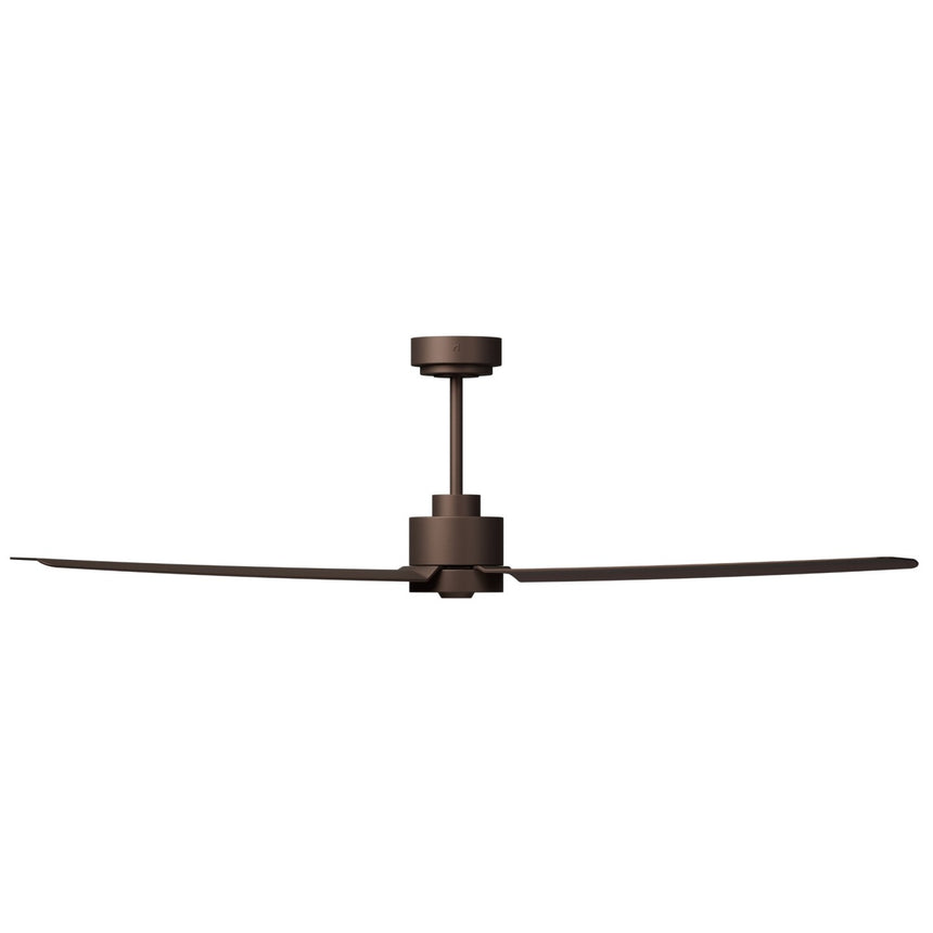 Ventilador de techo con luz Sulion Anne 160cm LED marrón óxido motor DC CCT regulable — vista 3