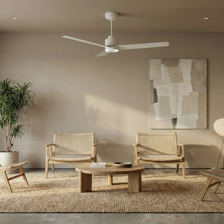 Ventilador de techo con luz Sulion Anne 127cm LED blanco motor DC CCT regulable — vista 2