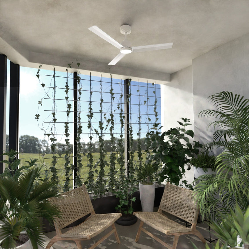 Ventilador de techo con luz Sulion Anne 127cm LED blanco motor DC CCT regulable — vista 2