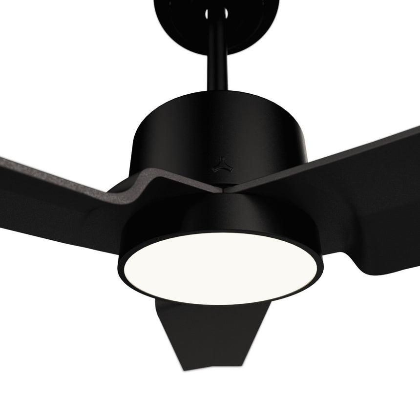 Ventilador de techo con luz Sulion Anne 127cm LED negro motor DC CCT regulable — vista 4