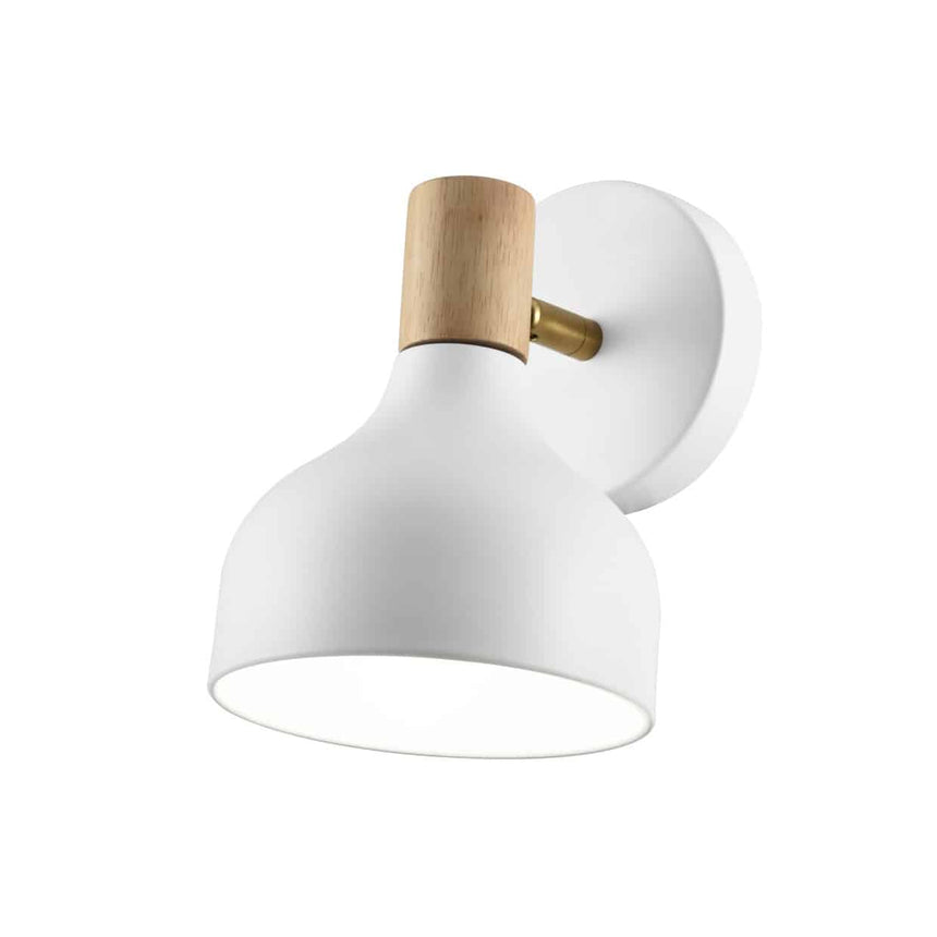 AJP ARAN 10970 WALL LIGHT ARAN WHITE-WOOD 1 X 40W E-14