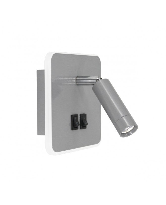 AJP Aplique LED Moragues Plata LED 3+10w 285+950lm 4000k AJP10997