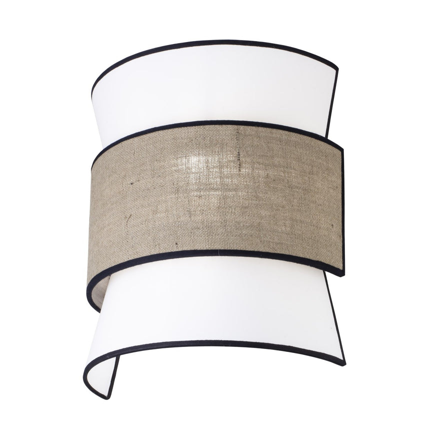 AJP SABINA 60188 APLIQUE SABINA BLANCO-TOSTADO 2 X 60W E-27