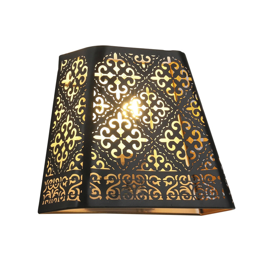 AJP SAMOA 10907 APLIQUE SAMOA NEGRO-ORO 1 X 60W E-27