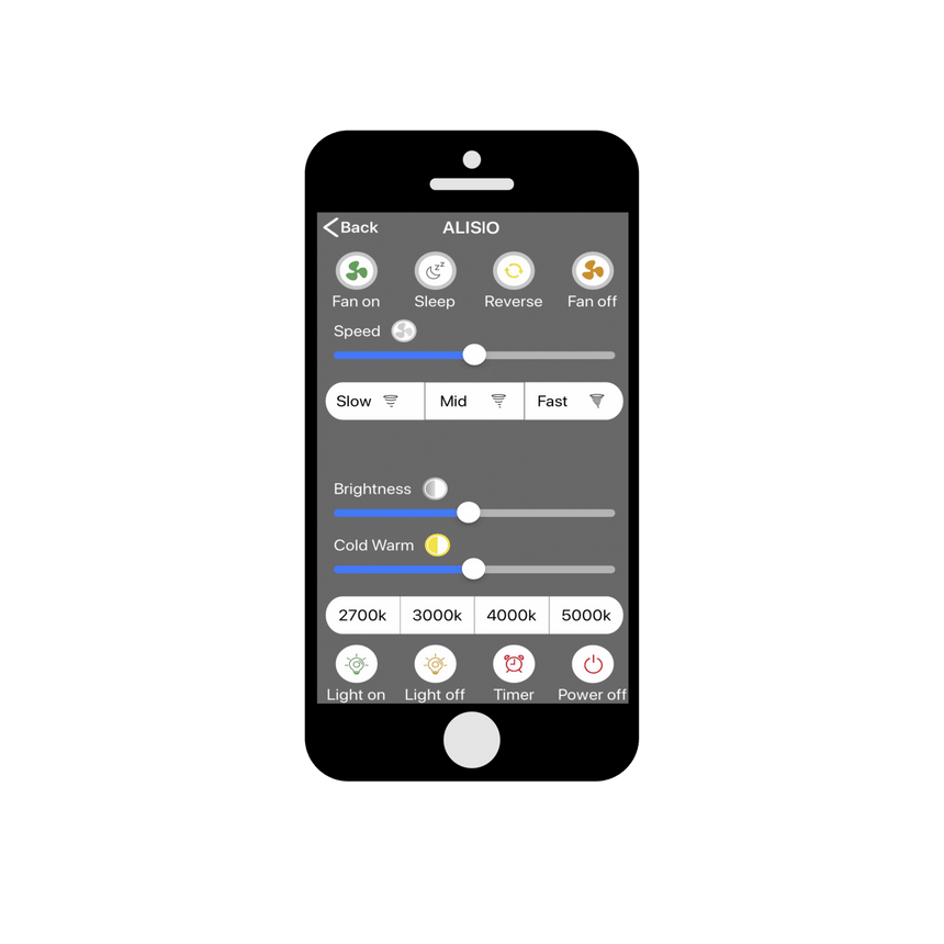 Mantra Alisio XL LED Ceiling Fan Black 7492