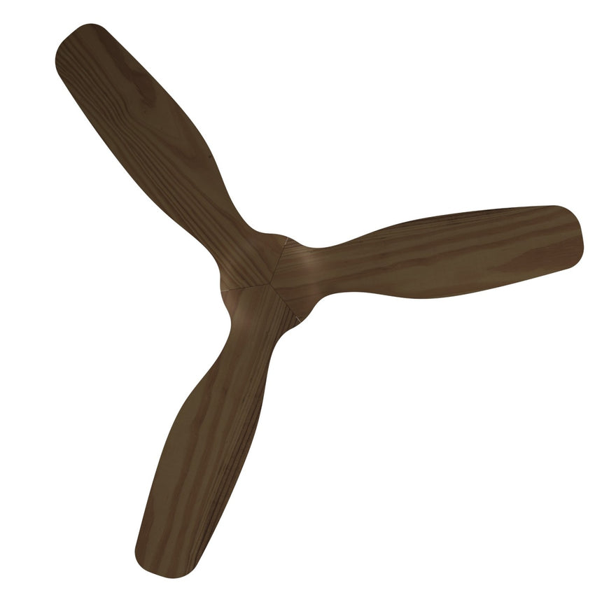 Ventilador de techo Sulion Balcony Neo 107cm negro y madera oscura motor DC — vista 5