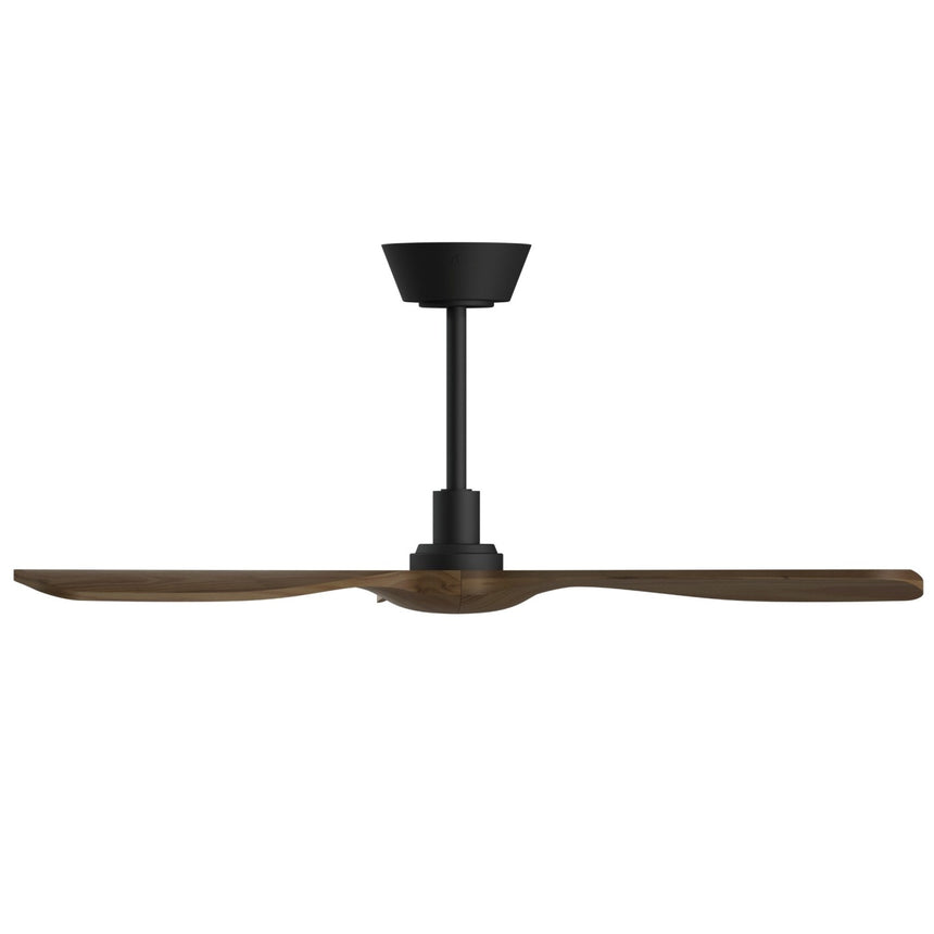 Ventilador de techo Sulion Balcony Neo 107cm negro y madera oscura motor DC — vista 3