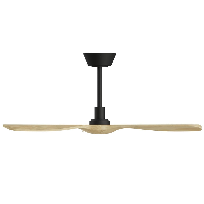 Ventilador de techo Sulion Balcony Neo 107cm negro y madera clara motor DC — vista 3