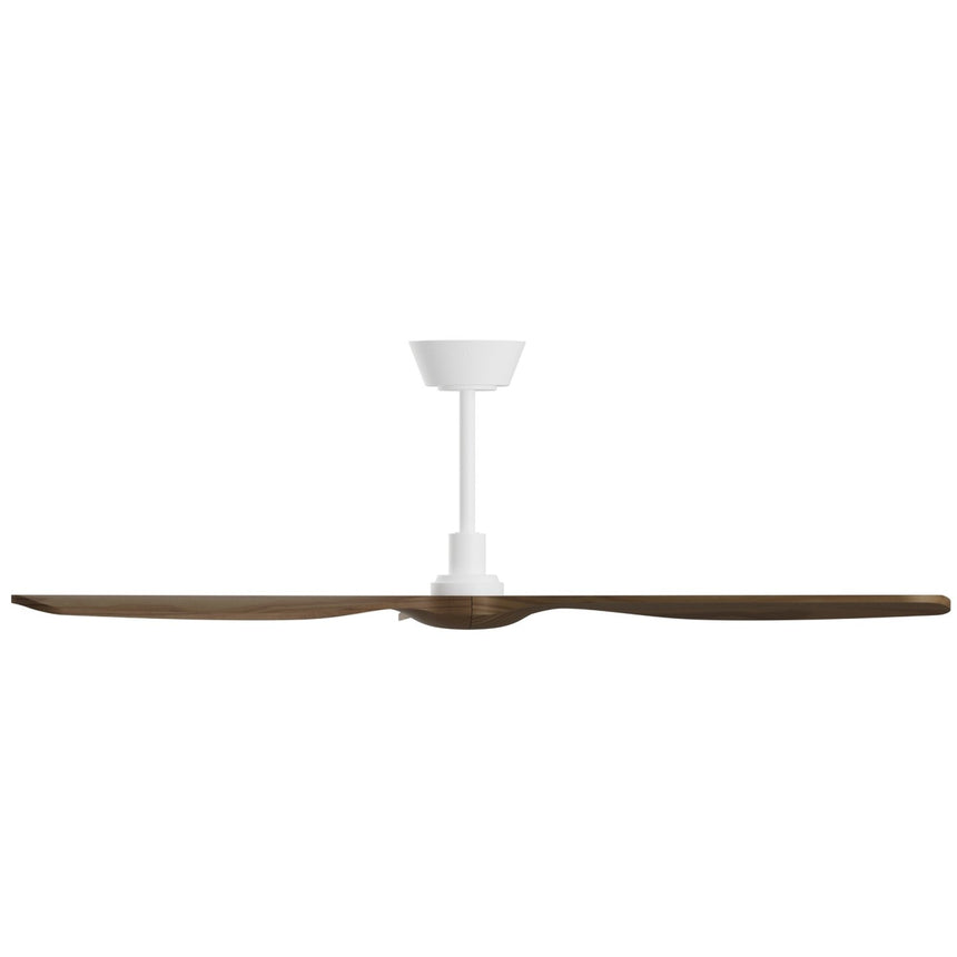 Ventilador de techo Sulion Balcony Neo 142cm blanco y madera oscura motor DC — vista 3