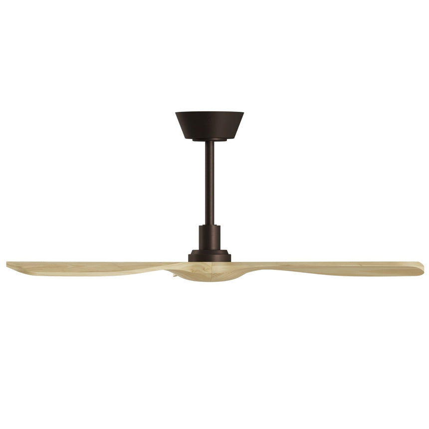 Ventilador de techo Sulion Balcony Neo 107cm marrón y madera clara motor DC con mando — vista 3
