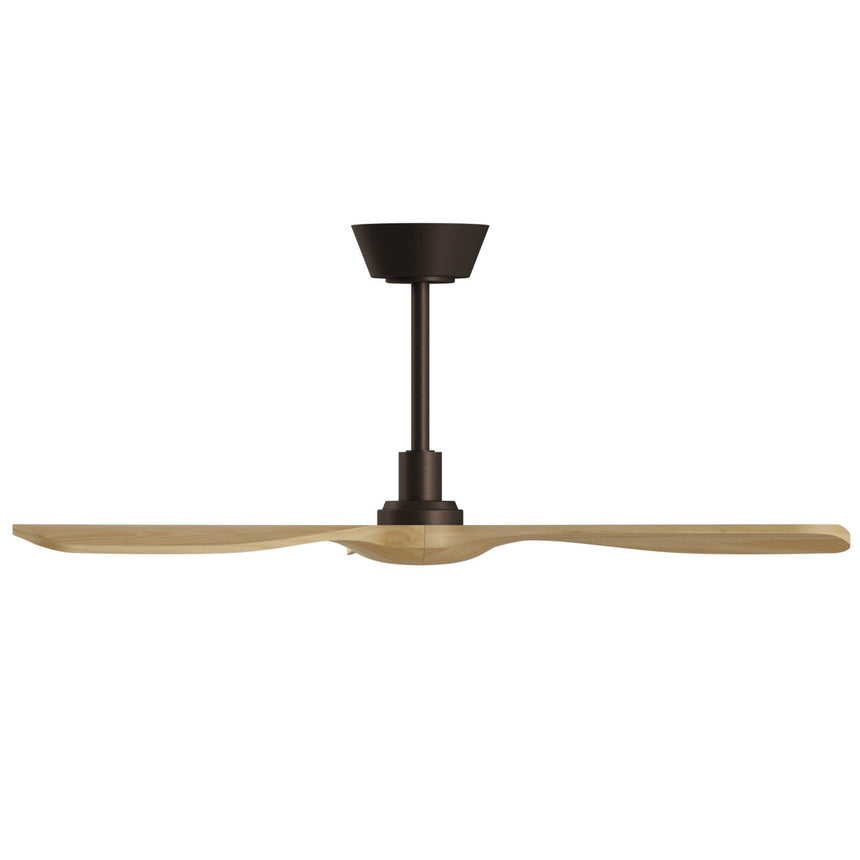 Ventilador de techo Sulion Balcony Neo 107cm marrón y madera media motor DC con mando — vista 3