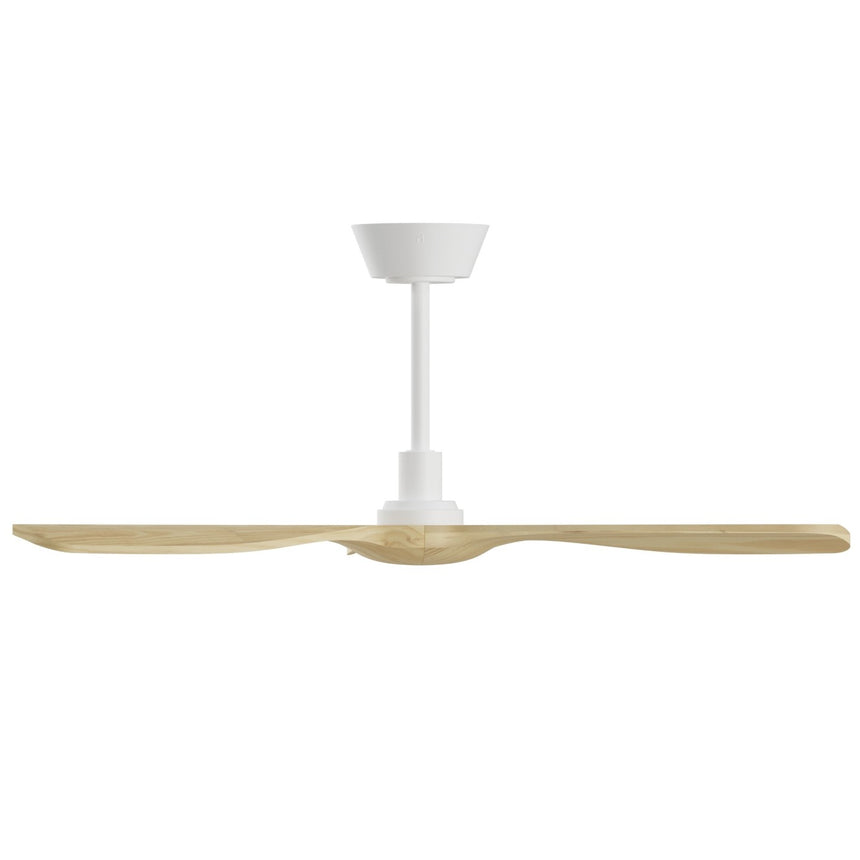 Ventilador de techo Sulion Balcony Neo 107cm blanco y madera clara motor DC — vista 4