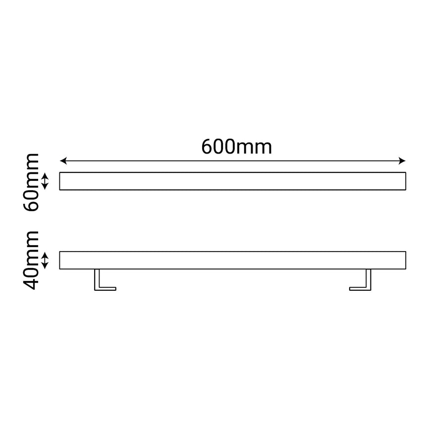 Bañador de pared Sulion Penn LED aluminio apto exterior IP66 18W 102795
