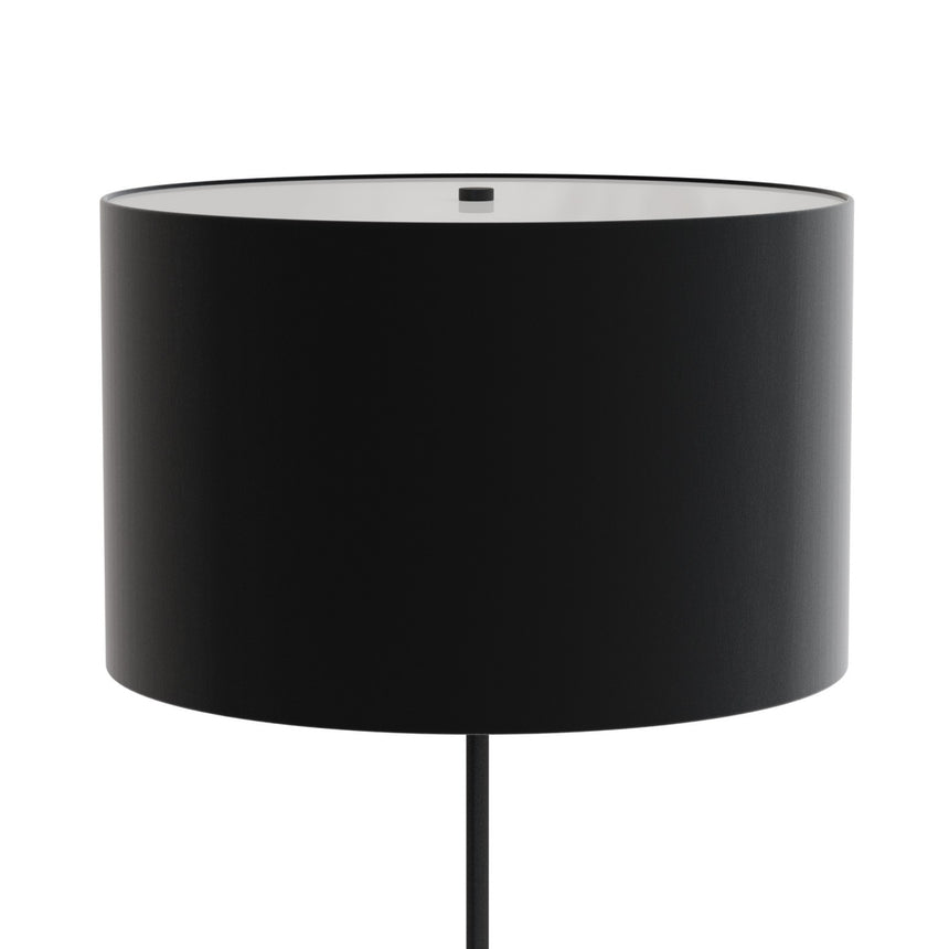 Lámpara de sobremesa Sulion Basic Stylo LED E27 metal tela negro 40W 2173597