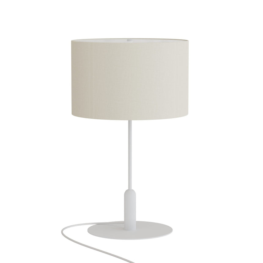 Lámpara de sobremesa Sulion Basic Stylo LED E27 metal tela blanco 40W 2182155