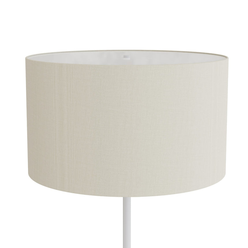 Lámpara de pie Sulion Basic Stylo LED E27 tela blanco con pantalla 40W 2182131