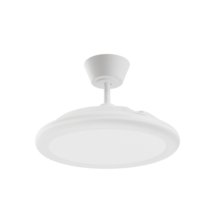 Ventilador de techo con luz Sulion Bombay Estilo 89cm LED blanco y lechoso motor DC 223942 — vista 1
