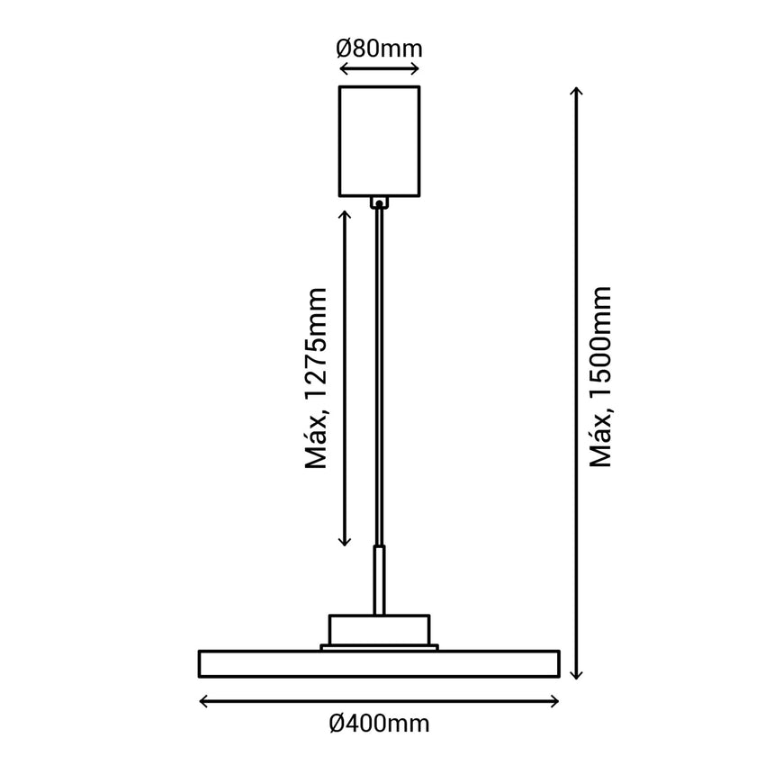 Plafón Sulion Carmen LED metal CCT Ø40cm 9W 2191652