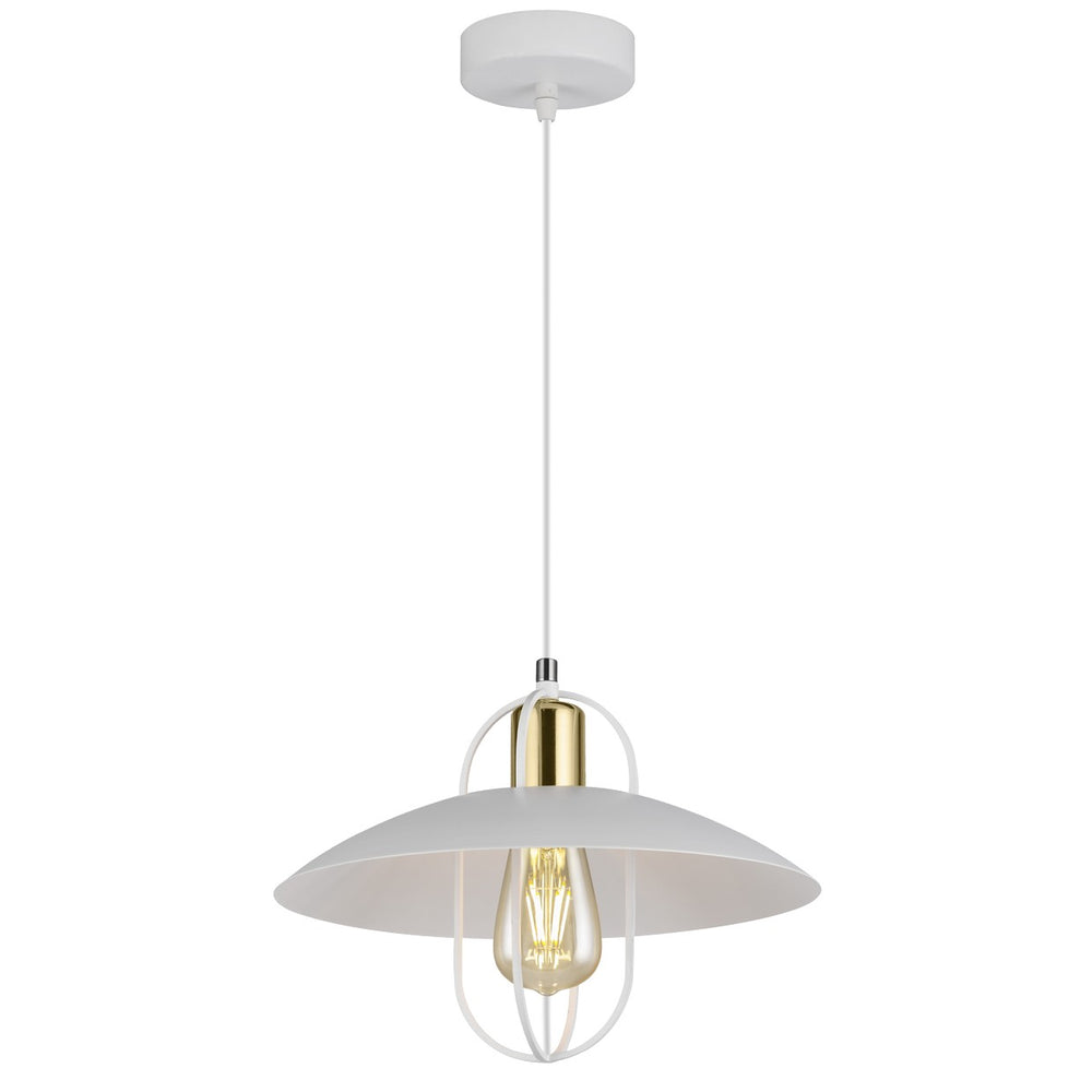 AJP TELMO 10950 PENDANT 1L TELMO WHITE-GOLD 1 X 60W E-27