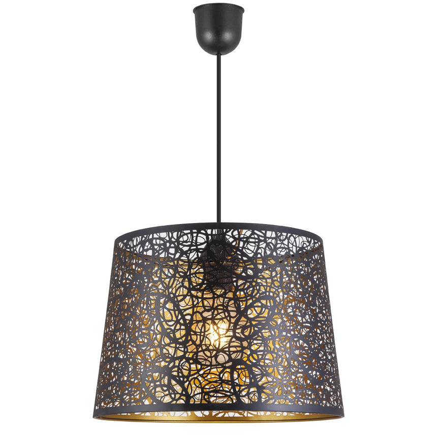 AJP GRASSE 10824 GRASSE BLACK-GOLD PENDANT 1 X 60W E-27