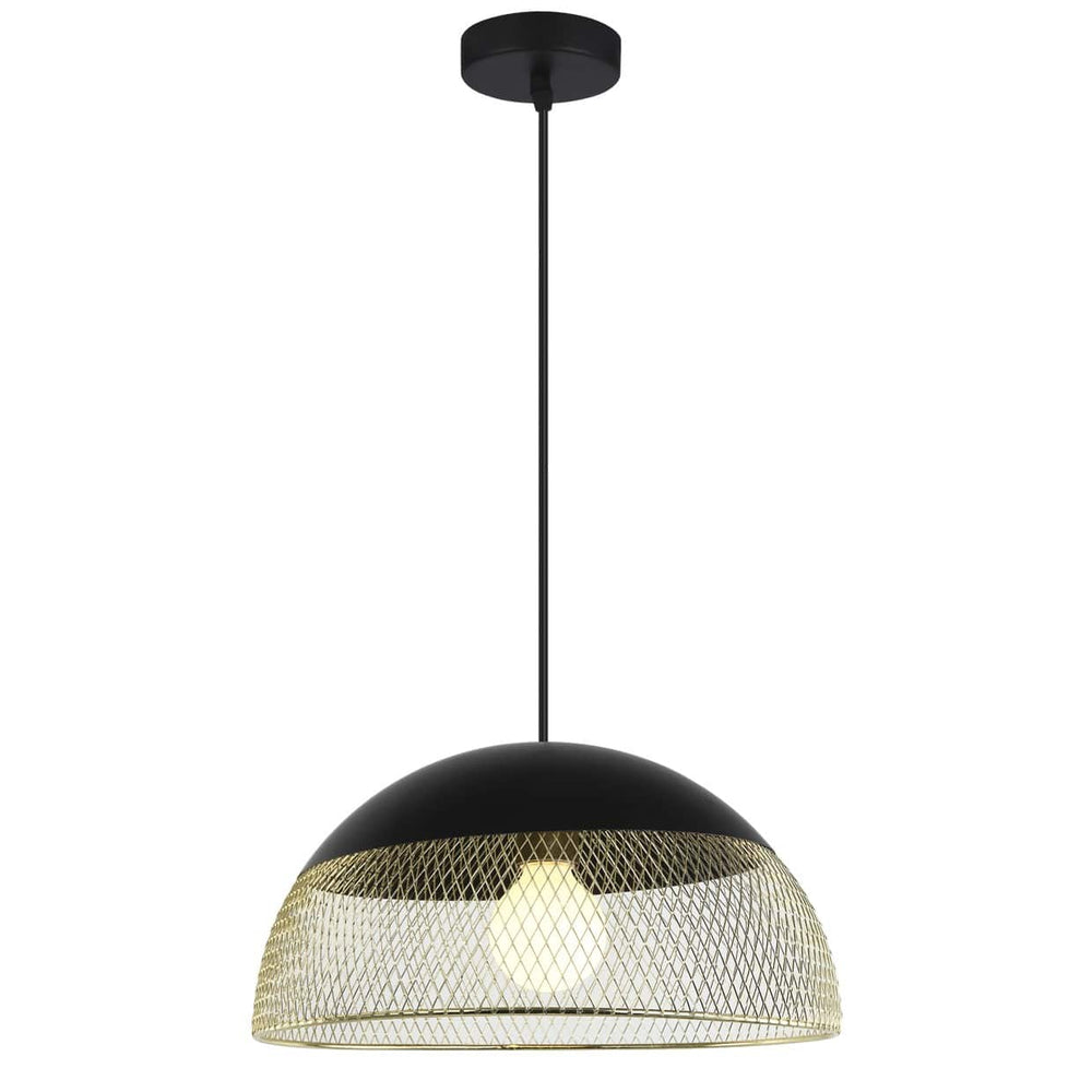 AJP KRISTA 10982 KRISTA BLACK-LEATHER PENDANT 1 X 60W E-27