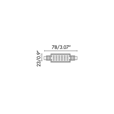 Faro Bombilla LED JP78MM R7S 7W 2700K 17488