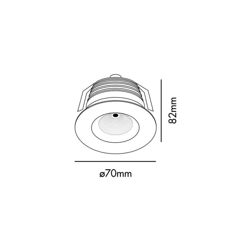 Faro CLEAR Empotrable blanco 7W 3000K 2100301